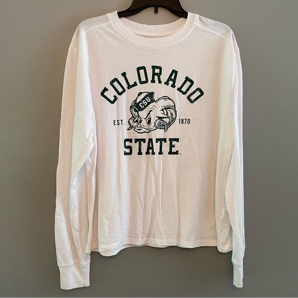 Colorado State University White Long Sleeve T-Shirt - Picture 1 of 4